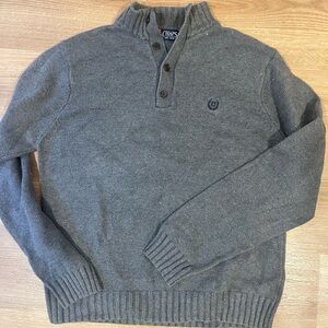 Chaps Charcoal Crewneck Men's Sweater